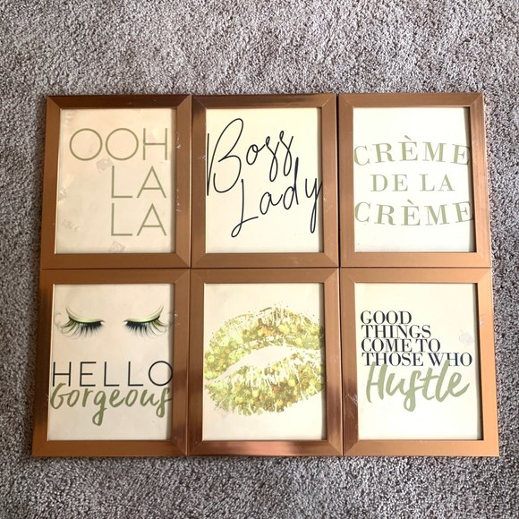 Other - Bronze Color Frame Set of 6